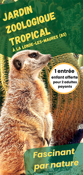 Jardin zoologique tropical Flyers Sites Info téléchargement dépliant